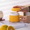 Spremiagrumi al Limone Portatile in Ceramica Senza Laccatura: Bancarella di strada, Cucina, Attrezzo a forma di cono