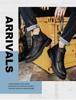 Men's Plus Size High-Top Chelsea Martin Boots - Lace-up Leather Work Boots for Outdoors and Casual Wear.