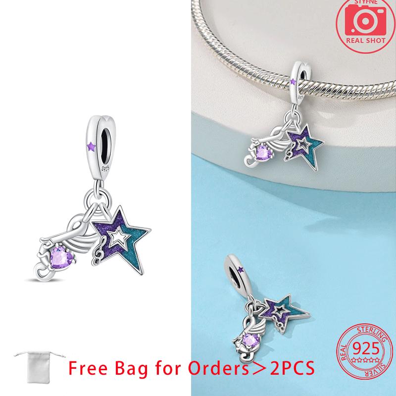 Music Series Guitar Earphone Note Tape Zircon Original Copper Charms Beads Pendant Fit Bracelet Women Diy Jewelry Gifts