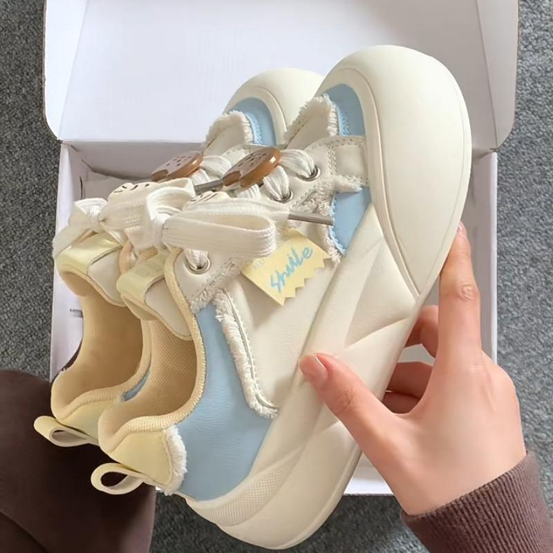 Zhao Ruth niche spring new platform bread shoes campus style versatile casual board shoes