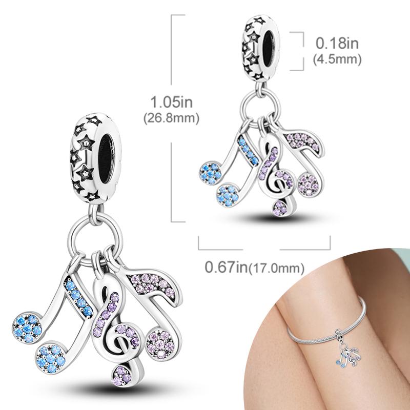 New 925 Silver Charms Bead Safety Chain Bead Fit Original Charms Bracelet Pendant Fine DIY Birthday Jewelry For Women