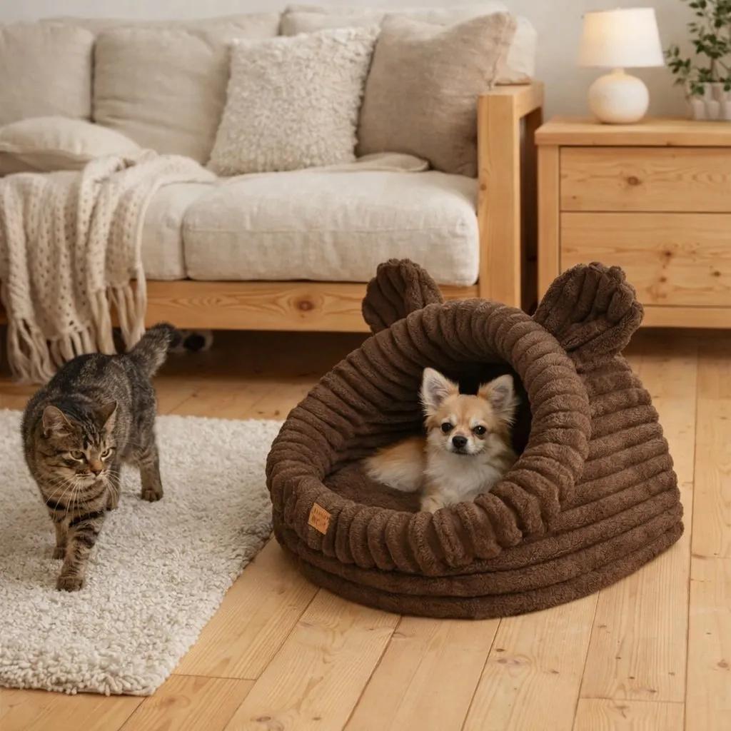 Mouse box with a pillow for dogs and cats Mouse box with a pillow for dogs and cats-, Pink