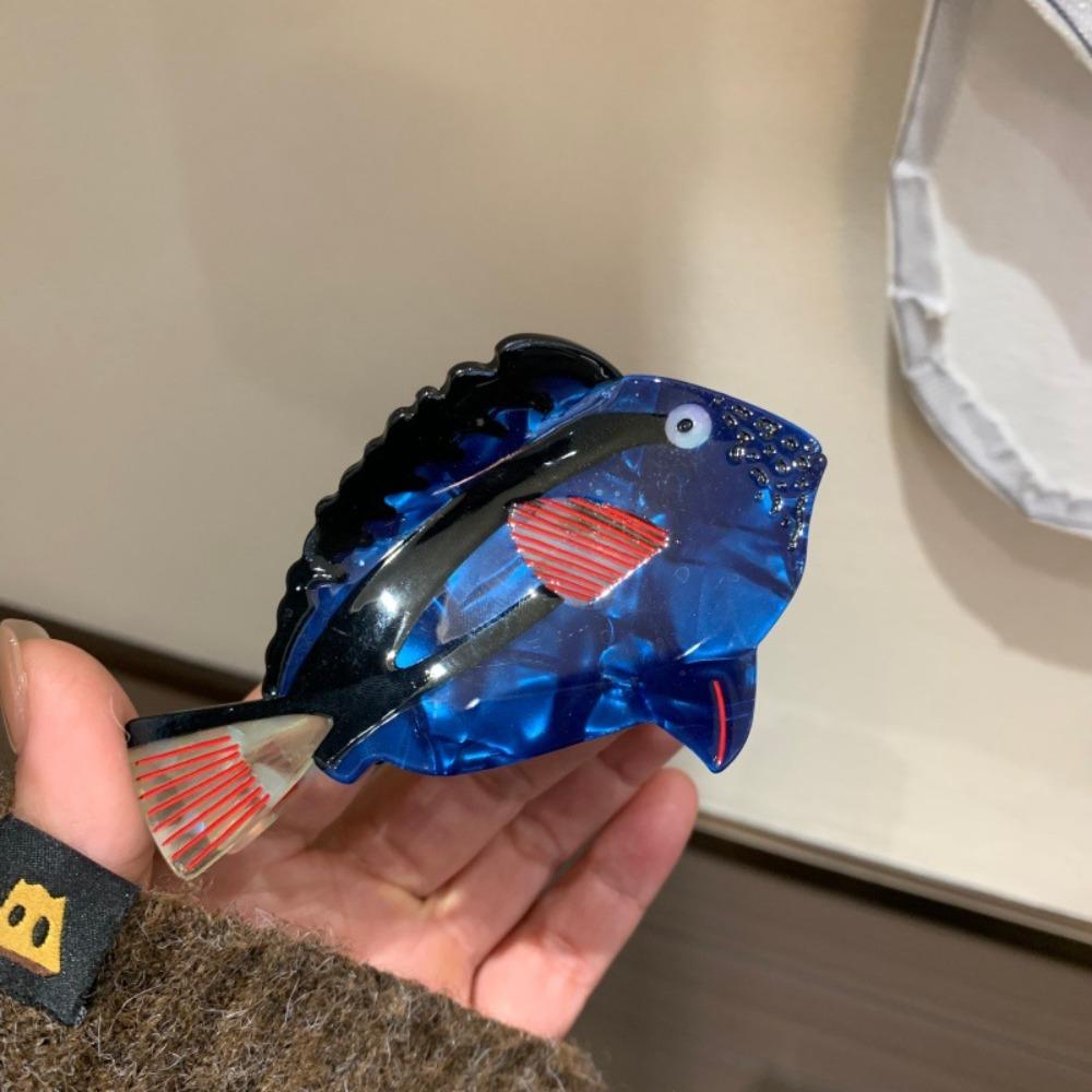 

Goldfish Acetate Ocean Animal Hair Claw Large Colorful Fish Grab Clip Hair Accessories Korean Style Headwear Acetic Acid Hairpin