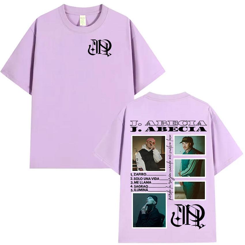 Rapper J Abecia Tour 2025 Album Merch T Shirt Unisexs Clothing Fashion Oversized T-shirt Vintage Style Short Sleeve Tees Streetwear