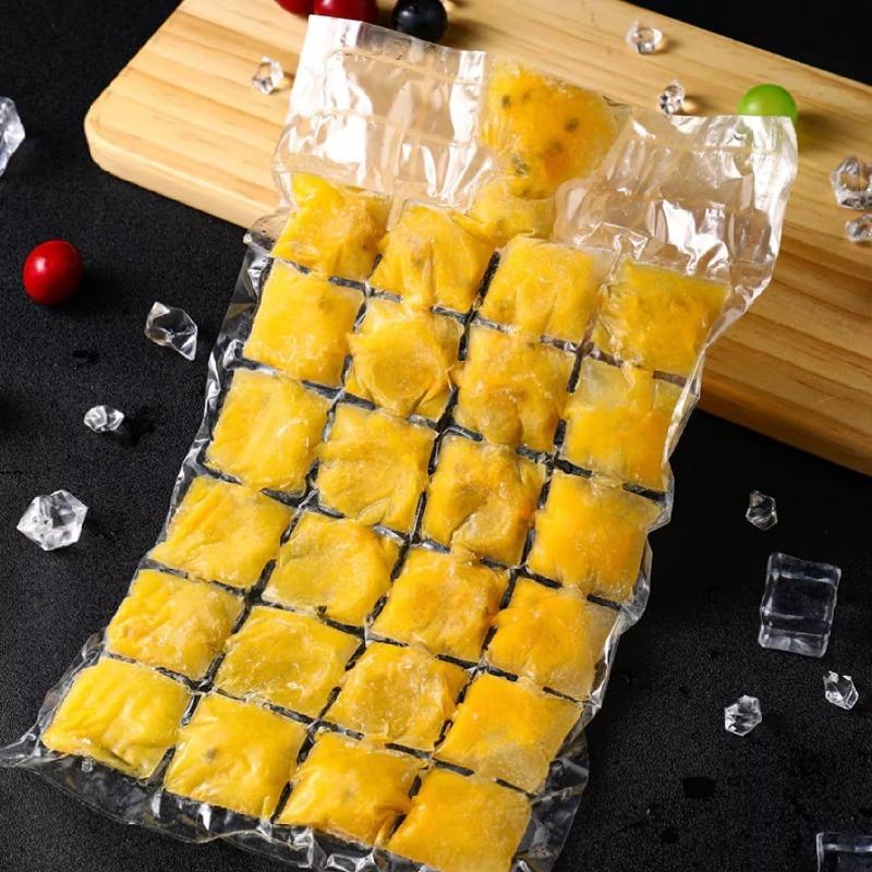 Disposable Ice-Making Bags - Self-Sealing Lattice Ice Cube Mold for Summer DIY Drinks, Edible Frozen Ice Tray Bag for Bar