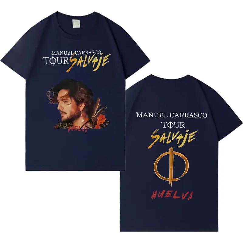 Trendy Graphics Tshirt Huelva Rapper Unisexuel Carrasco Salvaje 2026 Fans Music Tshirt Unisex Unisex High Street Loose Tops Unisex