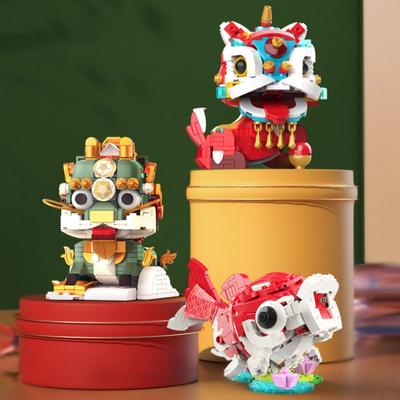 God Beast Wakes Lion Kirin Koi Koi Puzzle Incorpting Building Block Toys