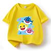 2024 Baby Shark Pure Cotton Short-Sleeve T-Shirt for Kids – Boys' and Girls' Summer Wear