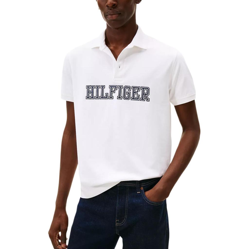 Tommy Hilfiger Comfortable Versatile Fashion Logo Short Sleeve Polo Shirt Men tops XM05641-YCF
