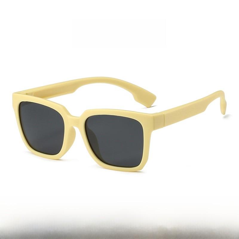 Óculos de Sol Quadrados para Crianças Com Lentes Polarizadas Tac Para Esportes ao Ar Livre e Moda