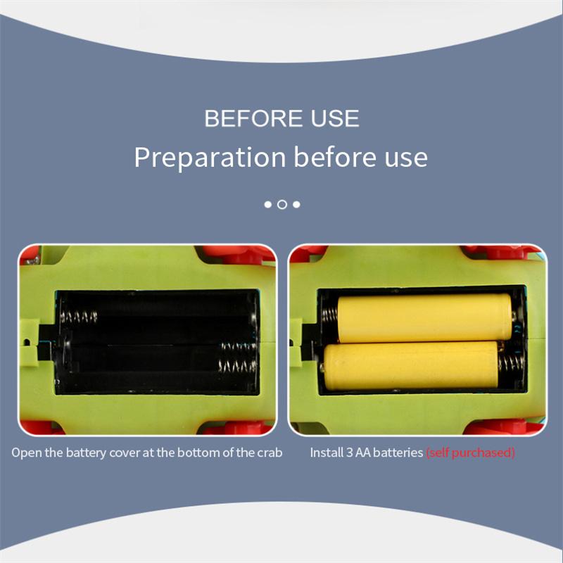 Elektrische Krabbe mit Seillauf, leuchtende Musik, elektrische Krabbe