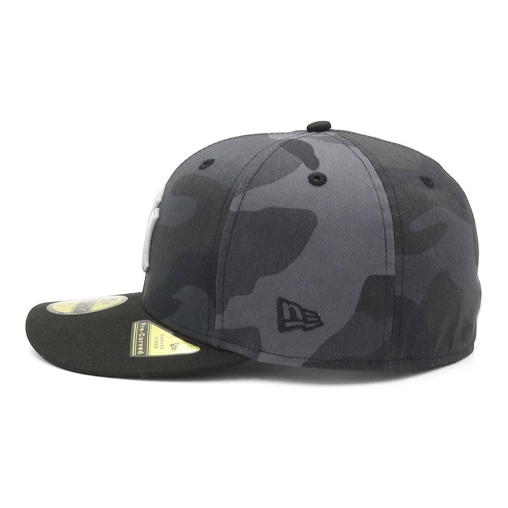 NEW ERA PreCurved 59FIFTY Cap NY Yankees Midnight Camo 2-Tone MLB Side Patch Fitted Baseball Hat 7 1/4