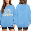 Unisex Lightweight Long Sleeve Neck Printed Pullover Sweatshirt for Men and Women