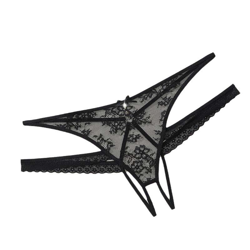 Sexy Underwear Women's Lace Sexy Underwear Low Waist Thong Women's Open Style Non Slip Sexy Underwear Transparent Hollow Underwear Large Sex Underwear