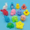 13Pcs/Lot Mixed Baby Bath Toys Rubber Duck Water Toys Duck Soft Floating Duck Squeeze Sound Ducky