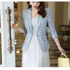 Women's Lace Suit Jacket - Slim Fit, Korean Style, Spring/Autumn 2025 Fashion