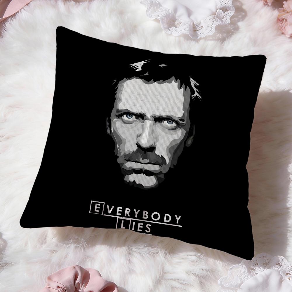 Dr H-House Tv Show Cushion Cover Premium Comfort Reversible Pillow Cove -Two In One Design for Any Room & Car Interior