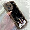 JT444 Rainbow mountains aliens spaceship for iPhone 17 16 15 14 13 Pro Max Samsung S26 S25 Ultra A17 A07 A56 A16 A15 Xiaomi 15T Redmi 15c Soft Case