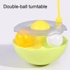 4-in-1 Interactive Cat Feather Toy for Indoor Cats Tumbler Cat Toy with Ball Track Catnip Ball Teasing Feather Kitten Exercise Toy for All Breeds