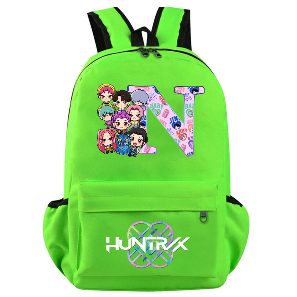 Anime 26 English Letter Kpop Demon Hunters Printed Backpack for Teenager Student Girl Boy Bookbag Schoolbag Women Large Capacity Travel Bag Kid Gift