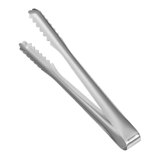 Ice Clamp Heat-Resistant Stainless Steel Ice Tongs Non-Slip Serrated Grip -Free Kitchen Utensils for Barbecue Snack Tongs