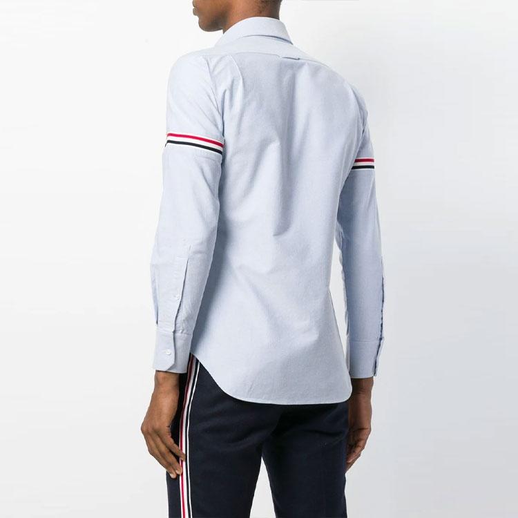 THOM BROWNE Rwb Elastic Stripe Oxford Shirt Men's MWL270A-00139-480