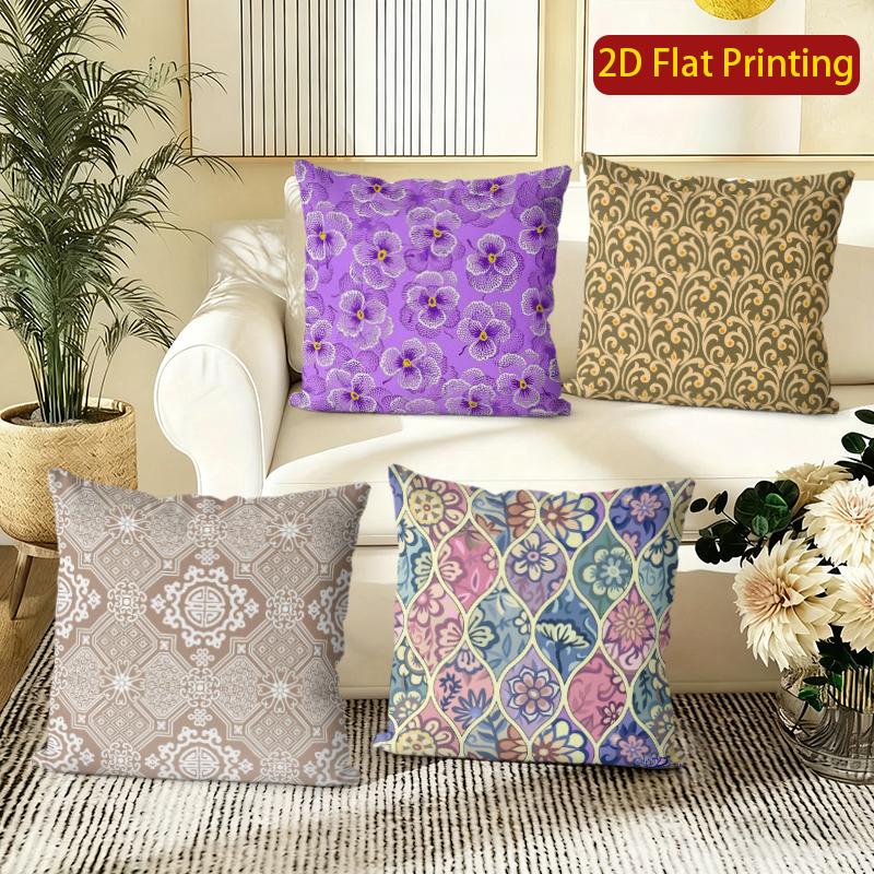 Bohemian Style Decorative Throw Pillow Covers Pattern Cushion Cover Suitable For Sofa Bedroom Car Pillow Cover