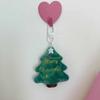 Cartoon Xmas Snowman Pendant Backpack Charms Christmas Mini Key Ring  Children