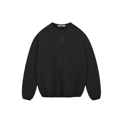 adidas X Fear of God Athletics Suede Fleece Crewneck Black Unisex Tops IS8706