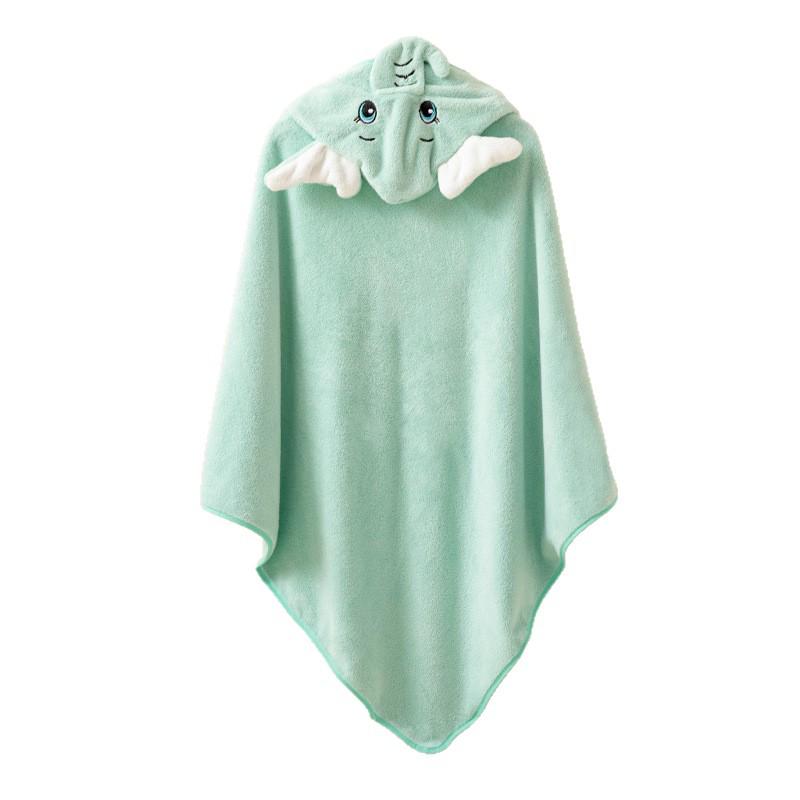 Newborn Coral Fleece Hooded Swaddle & Quick-Dry Bath Towel