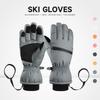 Winter Ski Gloves for Men and Women, Water-proof, Windproof and Warm, Thickened Non-slip Touch Screen Riding Gloves