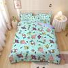 Cartoon New 3d S-SpongeBobS Duvet Cover Pillowcases Twin Full Queen King Size Bedding Set Soft Bed Linens Bedclothes