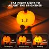 Pumpkin LED Lamp Silicone Dimmable Bedroom Nursery Nightlight Rechargeable Bedside Touch Lamp Woman Kids Office Desk Birthday Gifts Halloween Decor