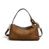 Frosted Retro Boston Pillow Bag High-End Commuting Small Tote Bag 2025 New Fashion Crossbody Bag