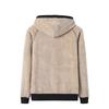 Neues Winter Lamm Samt Sport Sweatshirt für Herren Plus Samt Verdickte Strickjacke Kapuzen Warme Jacke Große Größe Strickjacke
