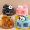 1Pcs Learning To Sit Feeding Chair Cute Baby Sofa Support Seat Cover Plush Chair Toddler Nest Puff Washable Without Filler