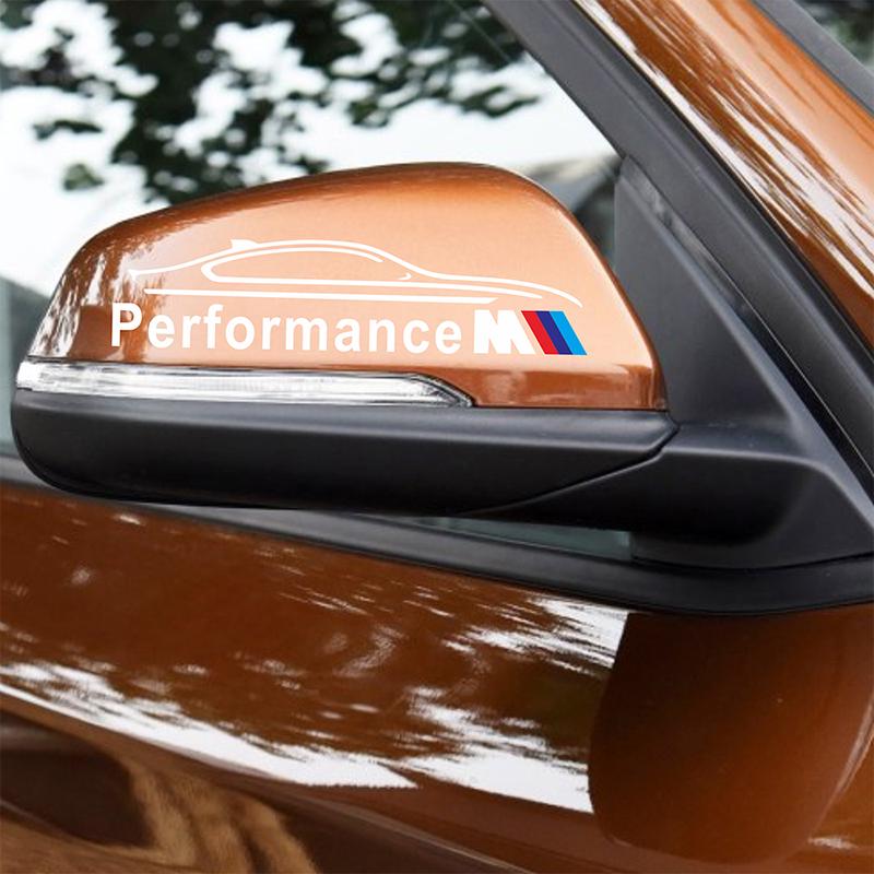 2Pcs Car Rearview Mirror Badge 3D Sticker &Decal Accessories For BMW M E34 E36 E60 E90 E46 E39 E70 F10 F20 F30 X5 X6 X1 M3 M5 M6 E71 F01 F02 F87