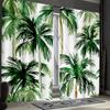 Set aus 2 Botanischen Palmenblatt-Vorhängen Tropischer Hawaiianischer Insel-Druck Schlafzimmer Wohnzimmer Aus Polyester Fensterdekoration