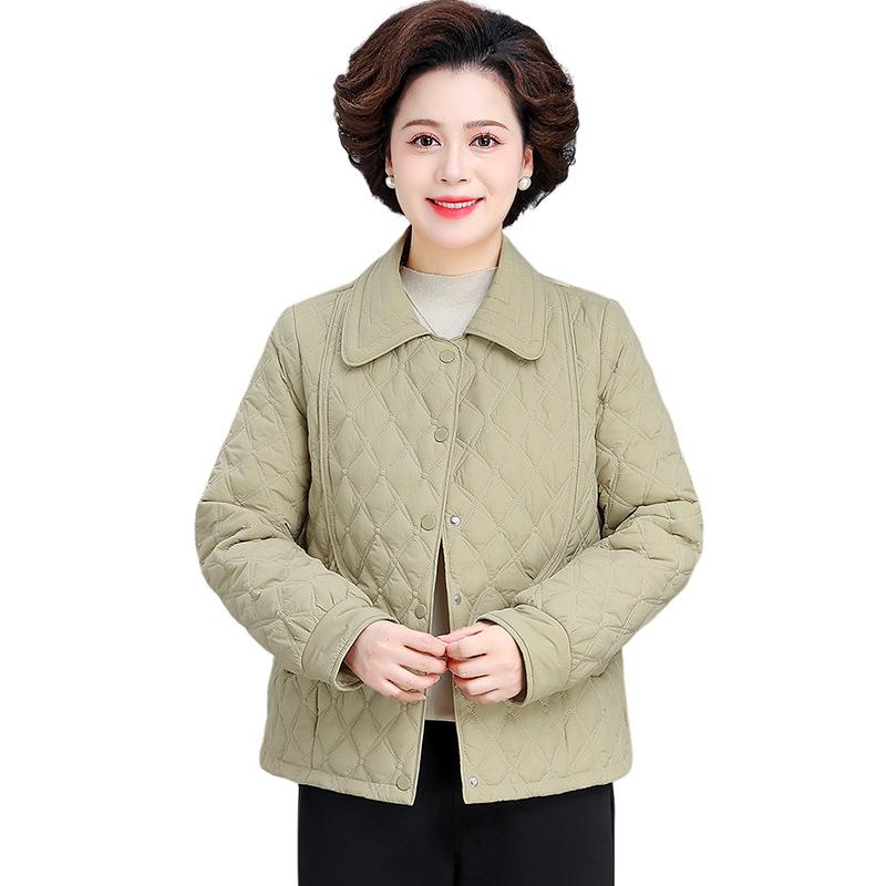 Spring Cotton Jacket for Middle-aged Women: Stylish, Lightweight, Short Padded Outerwear for Autumn/Winter 2026