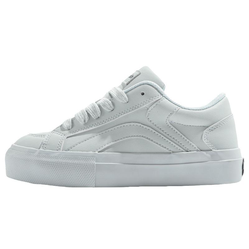 Thick baseplate shoes women's 2025 spring new versatile sports shoes children's students white shoes dopamine bread shoes