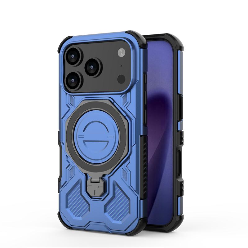 Magnetic Wireless Charge Cover For iPhone 17 Pro Max Phone Holder Armor Back Case For iPhone 17 Pro Cover For iPhone 17 Pro Case