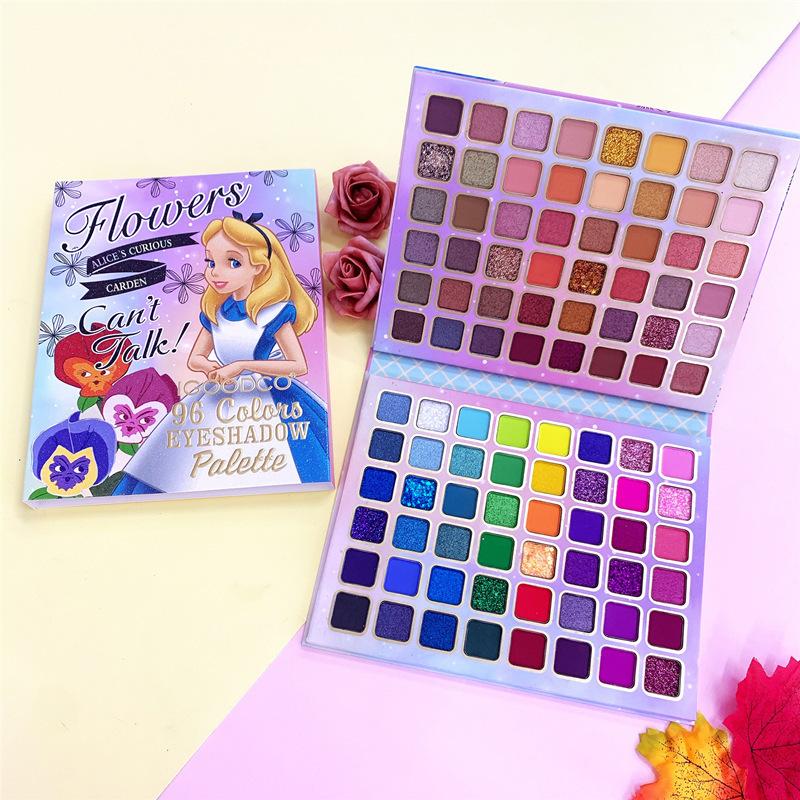 Boutique 96 Colors Eye Shadow Plate Shimmer Matte Sequin Eyeshadow Colorful Stage Ball Dedicated Neon Eyeshadow Palette Beauty