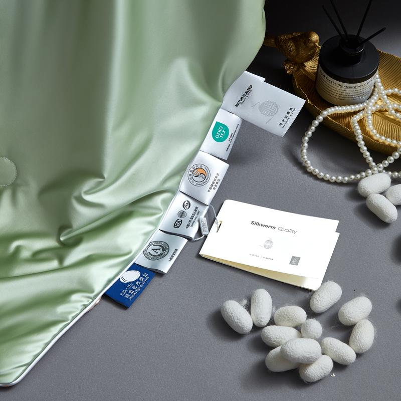 Pilotă/Plapumă/Cuvertură de vară luxoasă din mătase de dud, Lenjerie de pat 100% naturală din mătase cu fibre lungi, Husă din mătase spălată, Ușoară, Moale