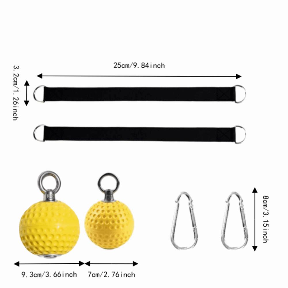 6pcs Non Slip Pull Up Grips Ball Hold Design Strength Trainer Grips Hand Grips Fitness Exercise