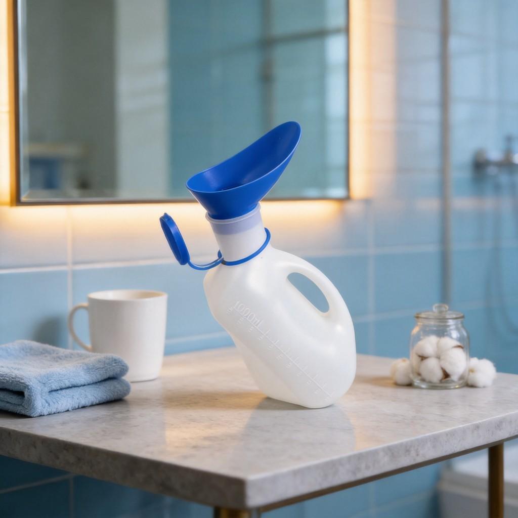 Portable 1000ml Plastic Urinal For Men And Women With Car Interface For Home And Travel Use