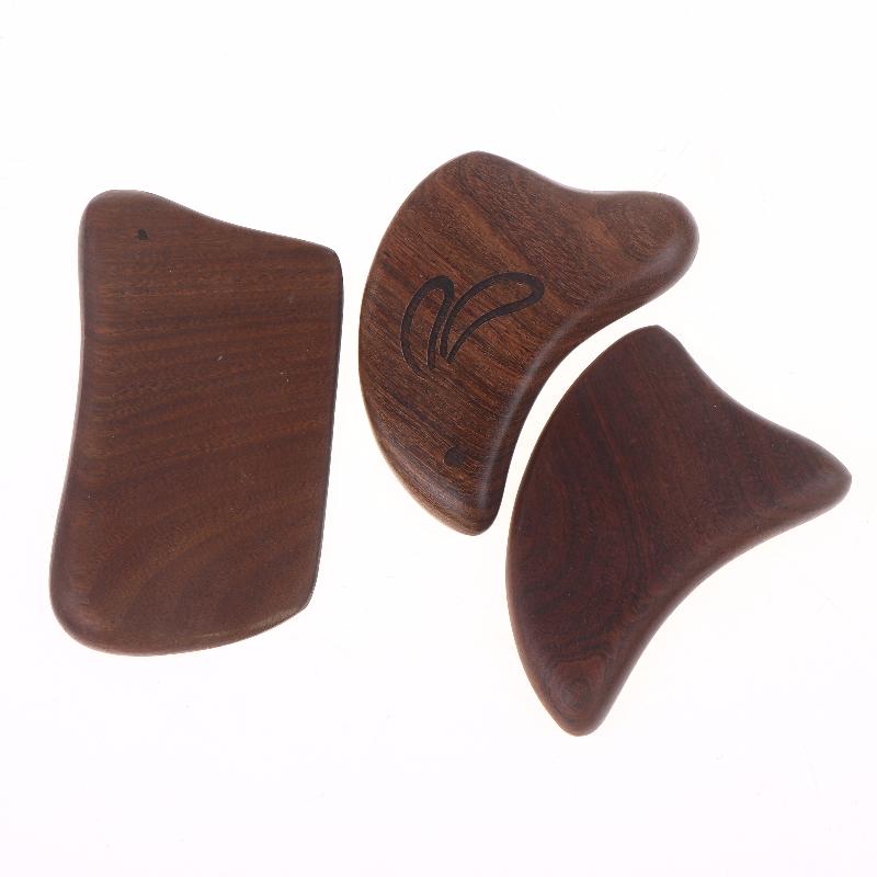 Golden Sandalwood Gua Sha Scraper Massage Tool Anti Cellulite Massager Guasha Massage Board Back Leg Arm Massage Therapy Tools