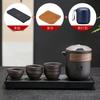 Portable Purple Sand Travel Tea Set Kung Fu Quick Tea Cup Tea Water Separation Outdoor Tea Tray Business Gift Set