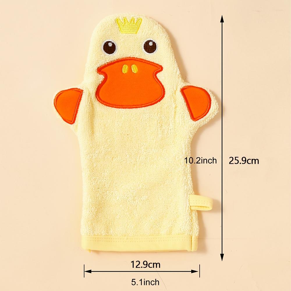 5pcs MINI EGGS Youngsters' Cartoon Animal Bathing Gloves and Towels Vibrant Embroidered Patterns Bath Brushes Sponges &Scrubbers