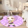 Huntrax Girls Round Area Rug Design for Bedrooms Game Room Dining Room Decorate Room Antislip Round Carpet Decorate Offices