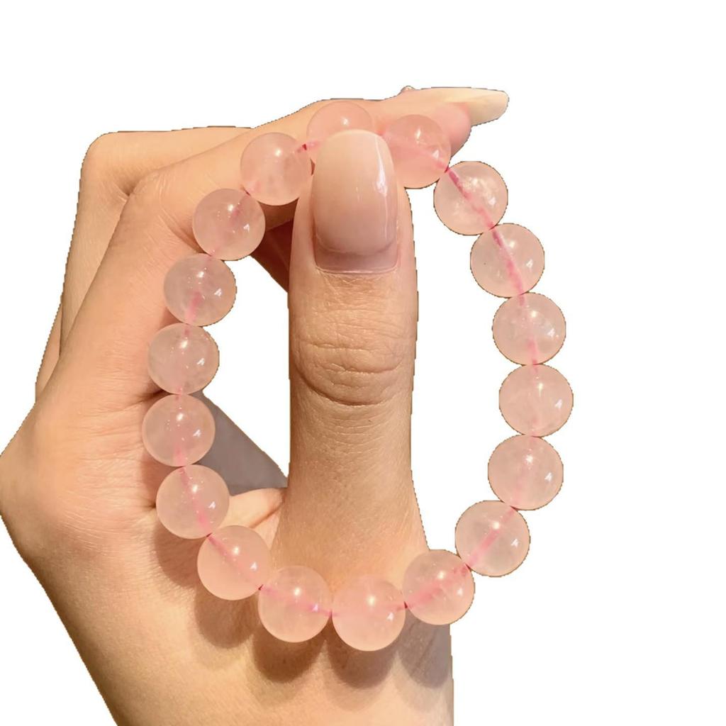 2025 Luxury Rose Quartz Bracelet for Women - Elegant Crystal Niche Gift